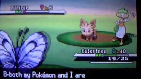 Pokemon Black mono bug type run part 2 Bianca 1