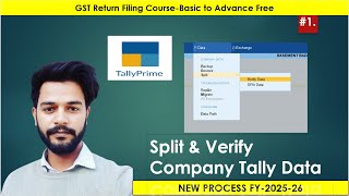 Tally Prime Data Split | Easy Way to Split Your Tally Data