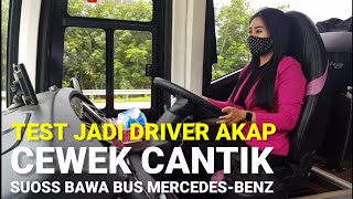 DRIVER CANTIK TEST JADI DRIVER BUS AKAP