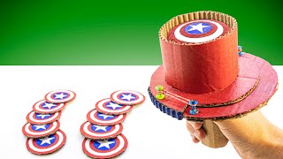 How To Make Captain America Shield Thrower DIY - Cardboard