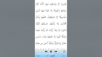 سورة الانسان بصوت القارئ الشيخ محمد الفقيه