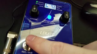 LEKATO Looper and Drum Pedal Review and Tutorial