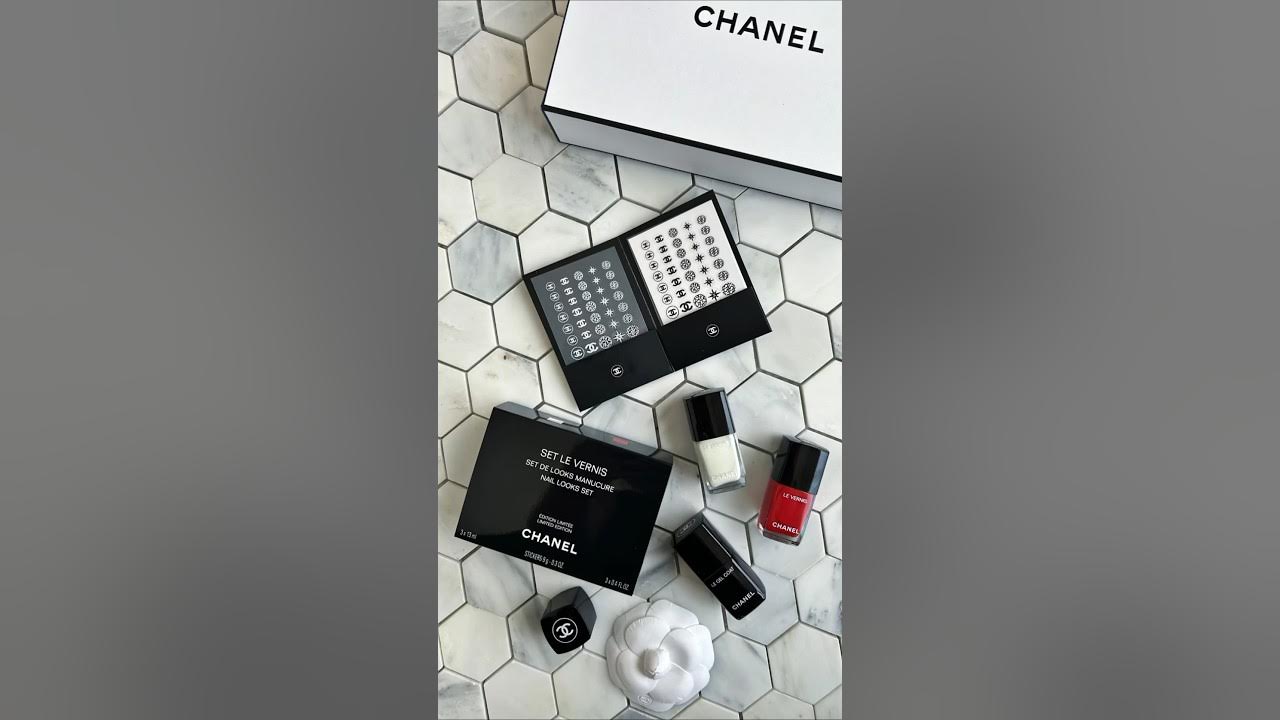 Chanel SET LE VERNIS Nail Stickers Set  Limited Edition #Chanel  #ChanelLeVernis #ChanelNailPolish 