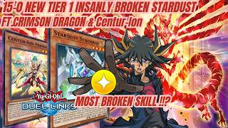 15-0 ABSOLUTELY INSANE NEW TIER 1 Stardust FT.Crimson Dragon THE MOST BROKEN SKILL ! || [Duel Links]