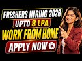 Mass Hiring for Freshers || 8 LPA Remote Job for Freshers || Cognizant Service Desk Hiring