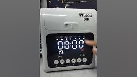 iTBOX i50N Time Recorder - How to remove or change red & black color printing setting