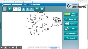 fourth grade - go math - lesson 1.7 - subtract whole numbers