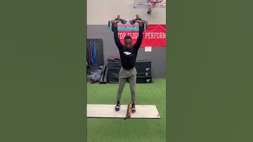Overhead slide board lateral lunge