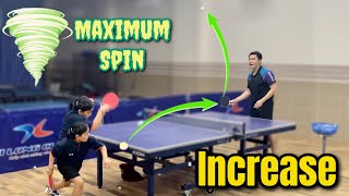 How to increase maximum spin for Forehand Loop technique |  Mima Ito small of India 🇮🇳