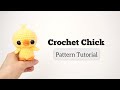 Easy crochet chick tutorial  free amigurumi baby chicken easter pattern