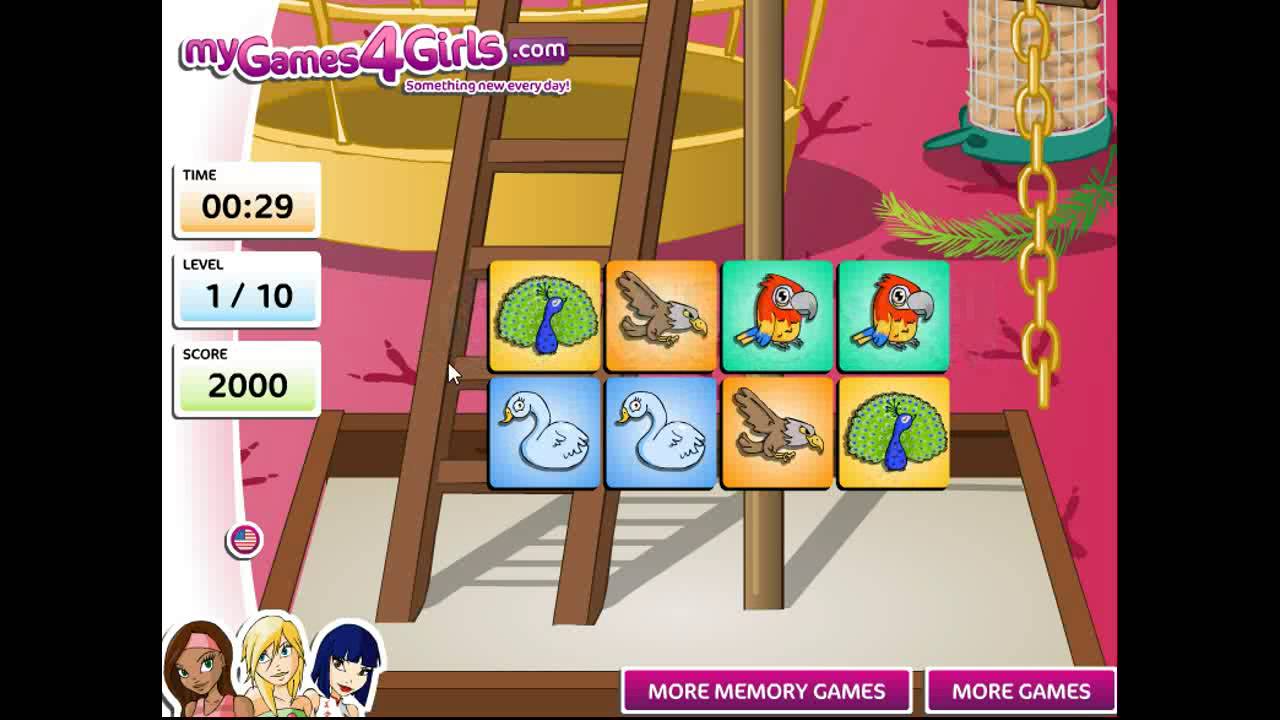 Bird Memory Game - MyGames4Girls.com