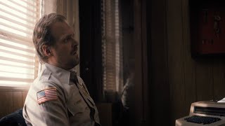 Stranger Things - Season 1 Hopper's office scene but its only when he leans forwards or backwards