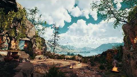 Temple Of Lilvani - Day - (Volumetric clouds)