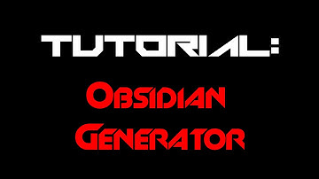 Minecraft Tutorial: Obsidian Generator --- 1.6.2+ - Easy to Setup ---