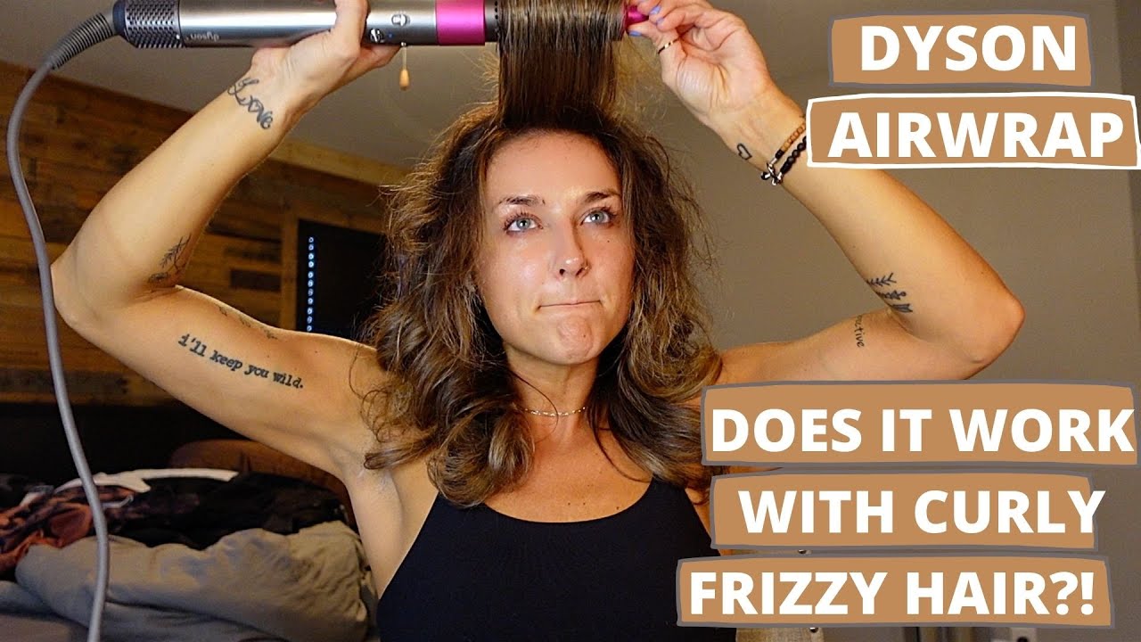 FIRST IMPRESSION DYSON AIRWRAP CURLY FRIZZY HAIR! YouTube