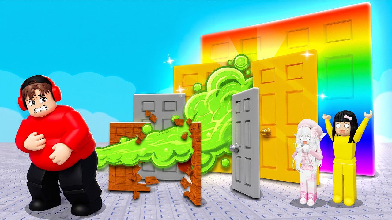 Yuta Mio Makan Sampai Gemuk Untuk Hancurkan 50 Pintu Pakai Kentut Paling Kuat | ROBLOX