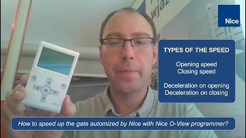 NW17: How to speed up the gate automized by Nice?