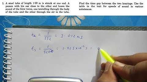 HC Verma chapter 16 sound exercise Q-1 Solution in hindi