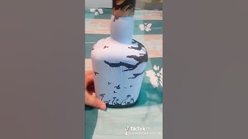 My twin  daughter  bhavana srinivas first bottle art.