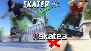 In Skater XL we have the free flip mode which allows us to do a lot...