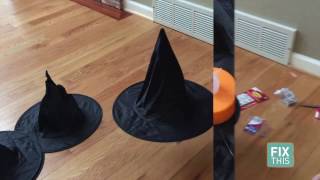 DIY Spooky Floating Witch Hats - How to