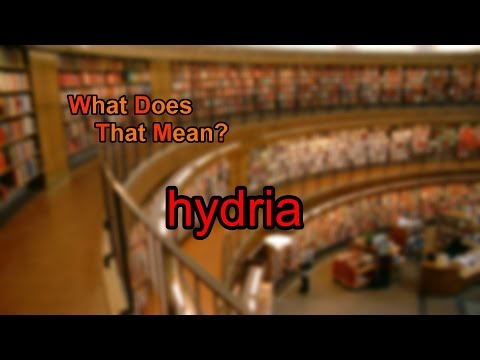 What does hydria mean?