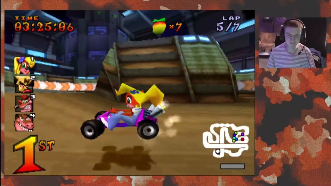 Crash Team Racing - 2nd 6/6 TA Skip on Emulator with Coco in CTR