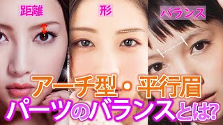 【40代・50代の眉づくり】眉毛の形よりも「濃さ」が重要な理由とは？長い鼻、長い頬と眉毛のバランスの調整方法やメイク等、菜々緒さん・宮崎あおいさんで解析。キレイ、可愛いのスタイル作りの参考にして下さい