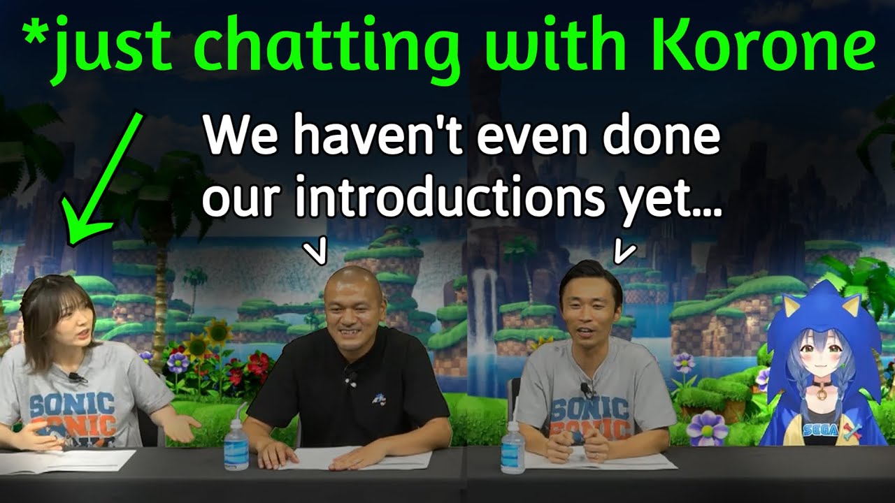 Sonic Station Host Gets a Little Too Carried Away Talking to Korone [Hololive]
