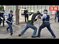 刃物不審者を逮捕の瞬間。通信指令室と現場が連携【群馬県警が初動訓練】