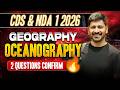 CDS & NDA 1 2026 | COMPLETE OCEANOGRAPHY REVISION ONE SHOT | All Imp Concepts by Vishal Sir