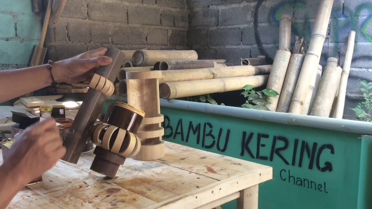  TERBARU  Model  Lampu Dinding Minimalis dari Bambu  YouTube