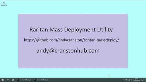 Raritan Mass Deployment Utility in Python 3 demo