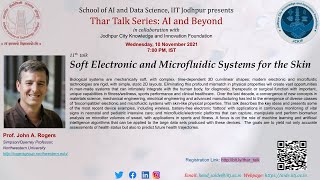 Thar Talk Series: Prof  John A  Rogers, 10 November 2021