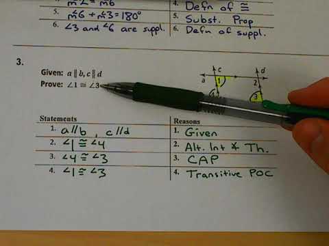 Geometric Proofs Involving