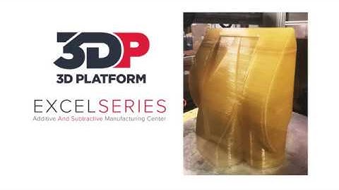 Excel Series, extra-large format additive manufacturing 3D printing of a Race Car at 1/3rd scale