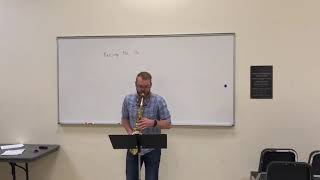 Ferling Etude No. 16 || James Barger, Saxophone