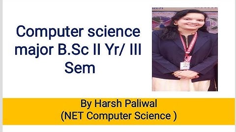 Computer Science major B.Sc II yr/ III Sem 2022 syllabus discussion