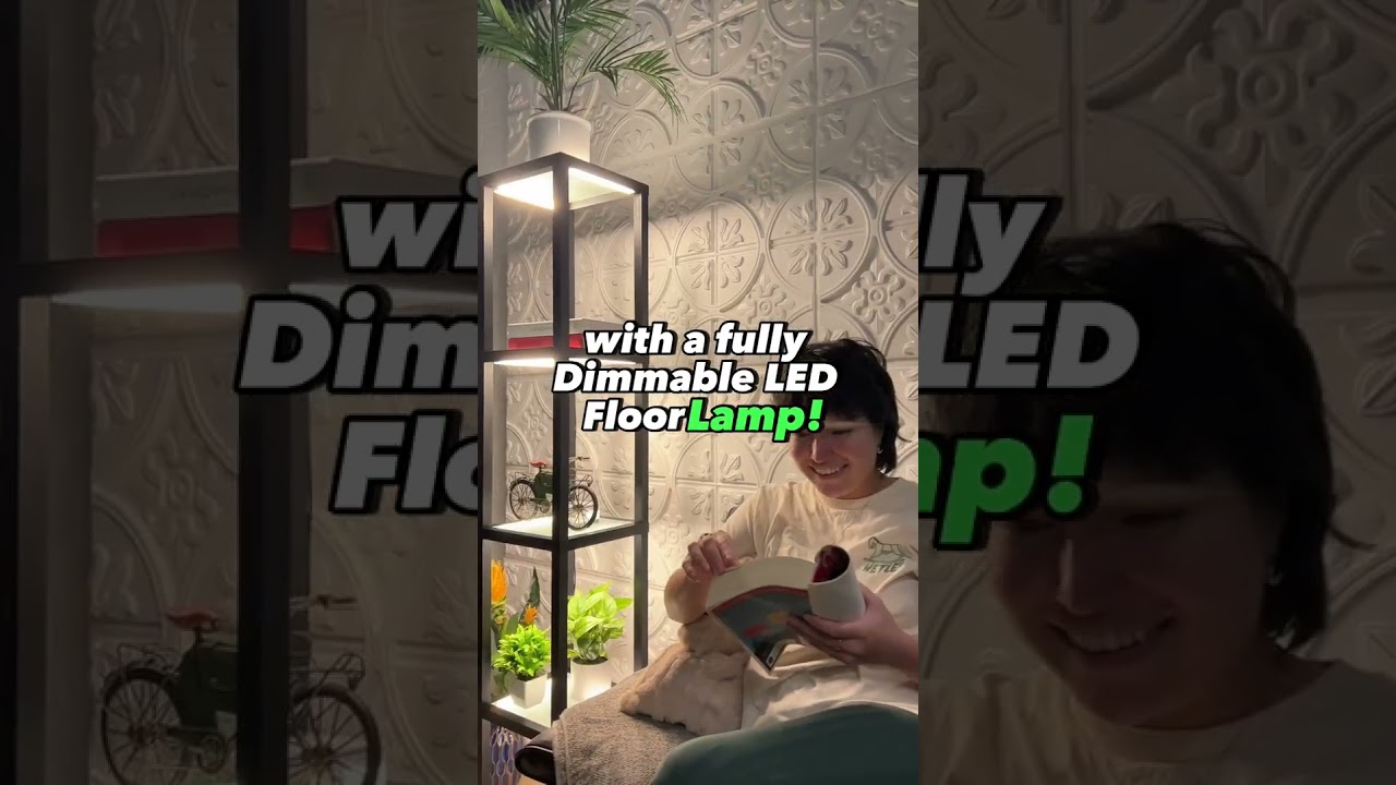 ALL-IN-ONE shelves & lamp! 💡👀