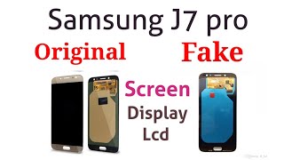 Samsung J7 Fake Lcd vs Original Lcd Screen difference and Compare -Gsm Guide