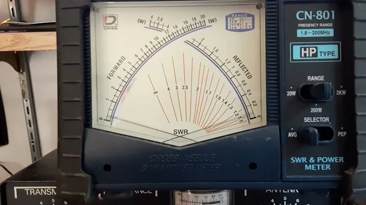 Daiwa CN-801 SWR & Power Meter H Type 1.8-200MHZ