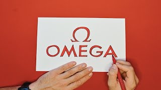 How to draw Omega Watches Logo