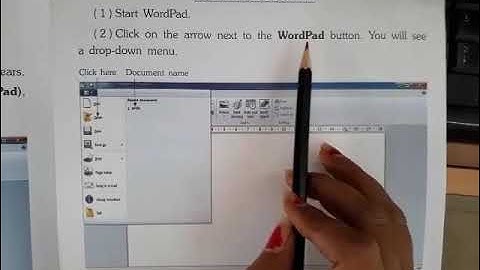 Std 3 Computer/Ch-3 WordPad/Part-4 Open a Document