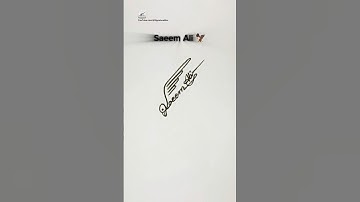 Eagle🦅 Signature | Signature Design | Signature Ideas | Saeem Ali Signature Style #signature #shorts