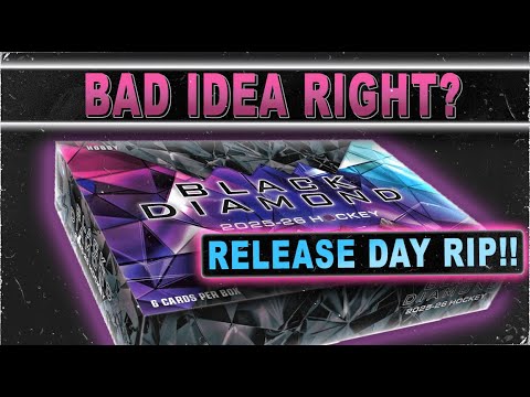 BAD IDEA RIGHT RELEASE DAY RIP 25 26 Upper Deck Black Diamond Hobby Box Hockey Card Break 