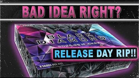 BAD IDEA RIGHT?? *RELEASE DAY RIP!!* - 25/26 Upper Deck Black Diamond Hobby Box - Hockey Card Break