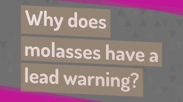 Why does molasses have a lead warning?