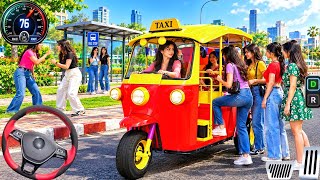Tuk Tuk Rickshaw Driving Game 3D 2026 - Rickshaw Pick Drop Passengers Transport 3D; Android Gameplay screenshot 4