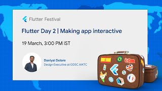 Flutter Festival Anjuman-I-Islam's Kalsekar Technical Campus: Flutter Day 2 | Making app interactive screenshot 2