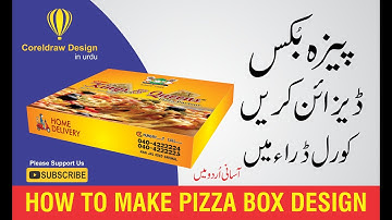 How to make pizza box design | in Urdu | by Sheikh Akhtar